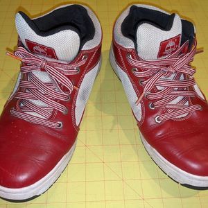 Timberland High Top Athletic Shoes Trashed